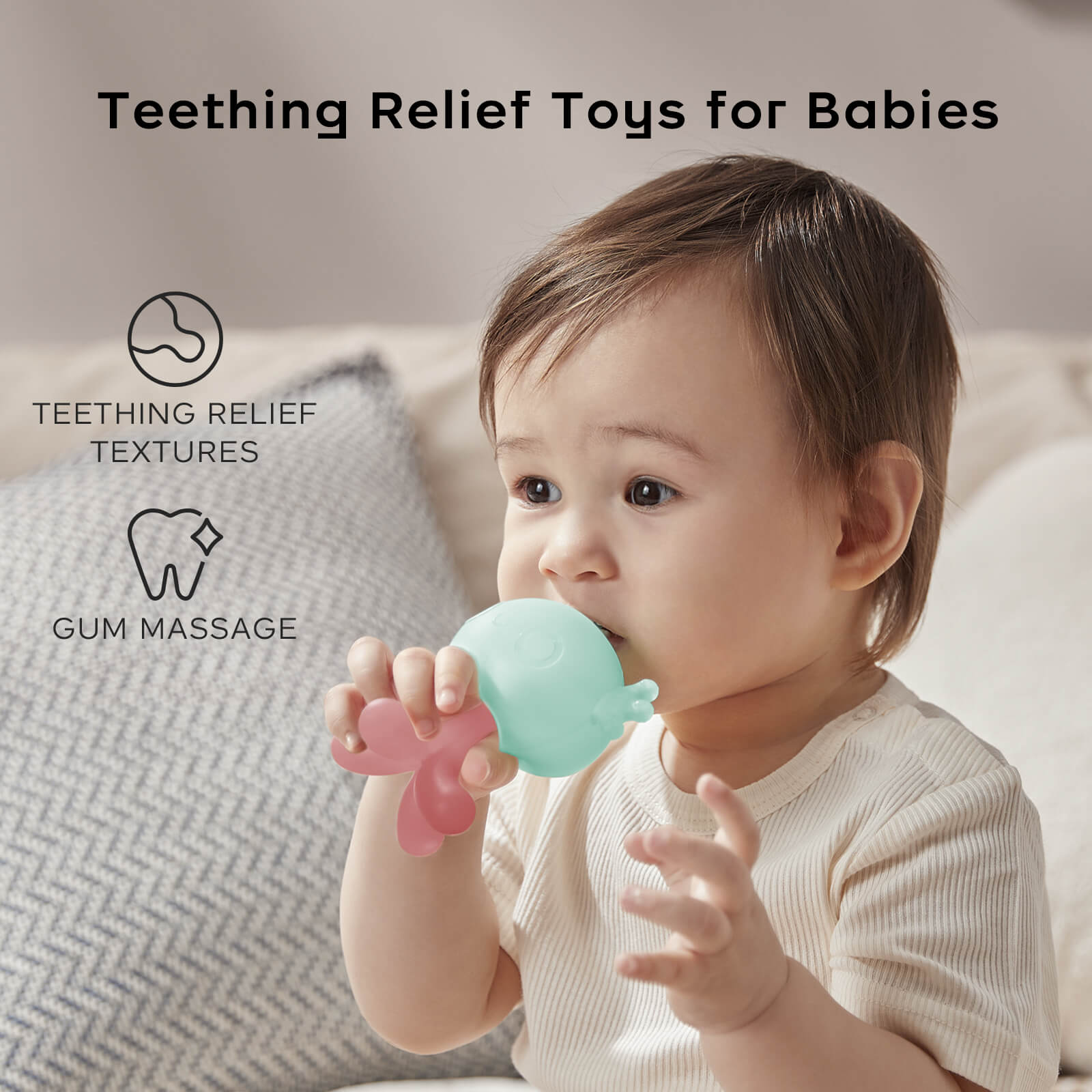 Jellyfish Rattle Teething Toys